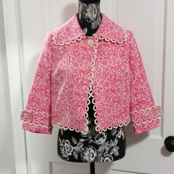 🎀VERY RARE/VTG Lilly Pulitzer🎀 - Aveline Jacquard Jacket/Sophia Jacquard Dress - Picture 5 of 16